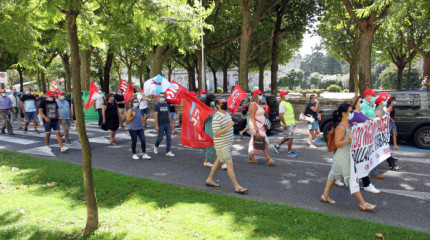 Protesta dos traballadores de Celso Míguez