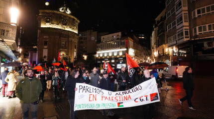 Manifestación 'Solidariedade con Palestina. Paremos o xenocidio'