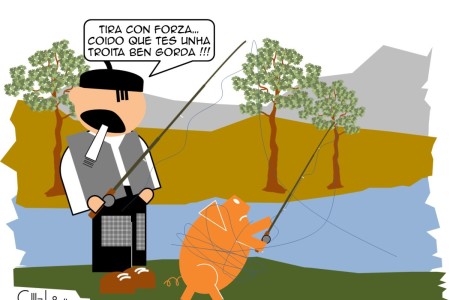 Os Recortiños: Pescando troitas