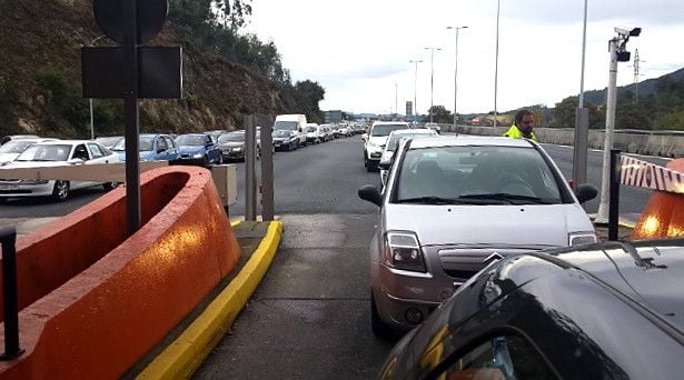 Protesta del BNG en el peaje de Vilaboa