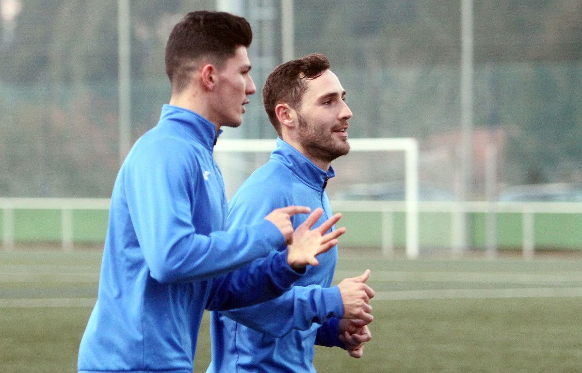 Miguel Loureiro y David Añón entrenando en Príncipe Felipe