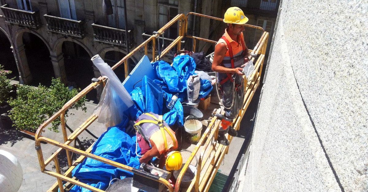 Trabajadores en Pontevedra