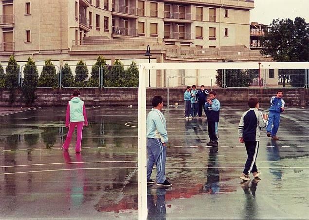 Patio del CEIP de Portonovo (Archivo)