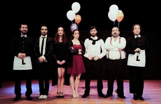 Elenco de "L", obra de Pinchacarneiro Teatro