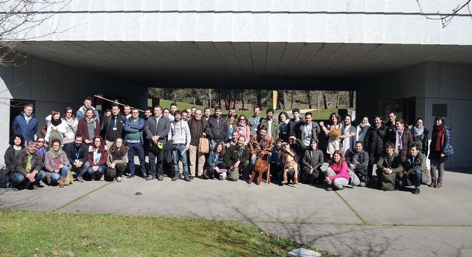 Participantes en un curso de formación del parque arqueológico de Campo Lameiro