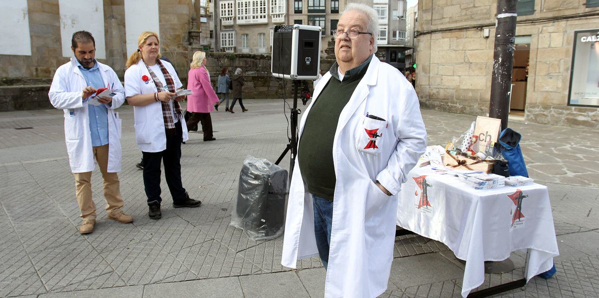 Campaña de donación de órganos en la plaza de la Herrería