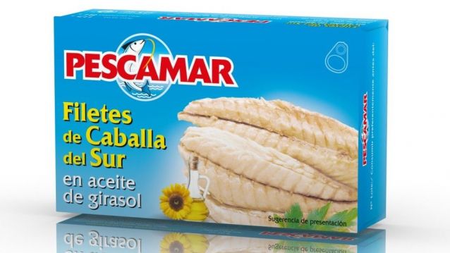 Lata de Filetes de Caballa del Sur en aceite de girasol Pescamar