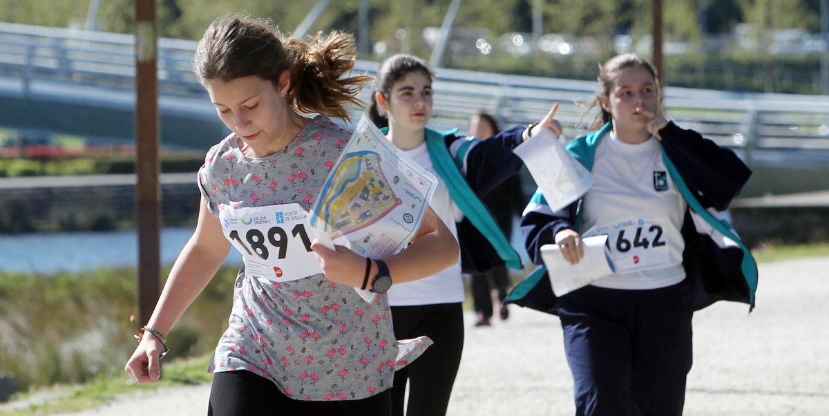 Campeonato Provincial Escolar de Orientación en la Illa das Esculturas