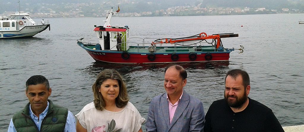 César Rodríguez, Mª Carmen Vázquez, Antonio Casal e Iago Tome