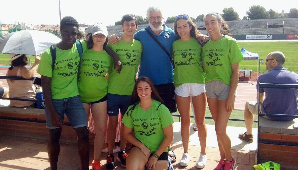 Equipo juvenil de la Gimnástica en el Campeonato de España celebrado en Getafe