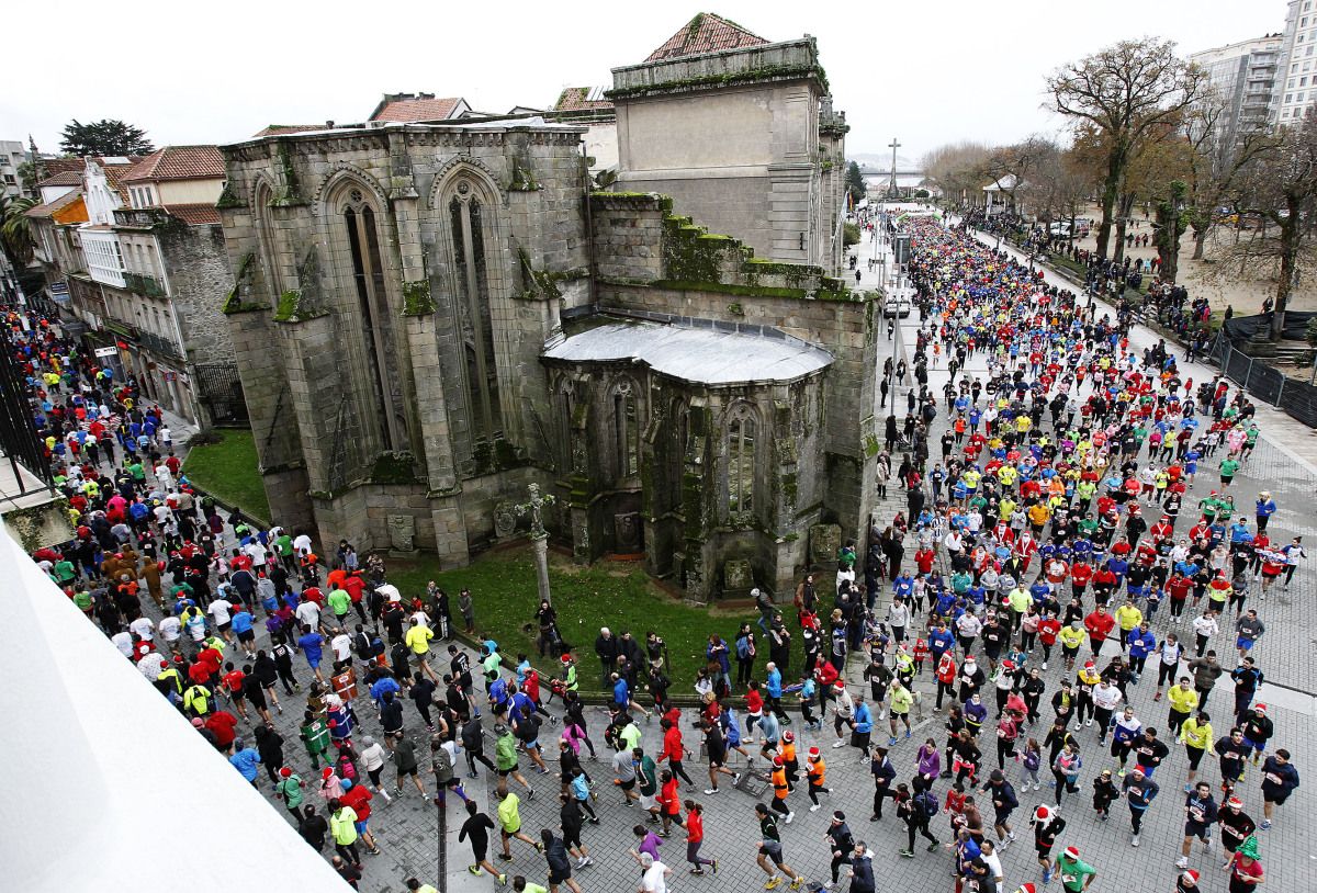 Participantes en la carrera de San Silvestre 2013