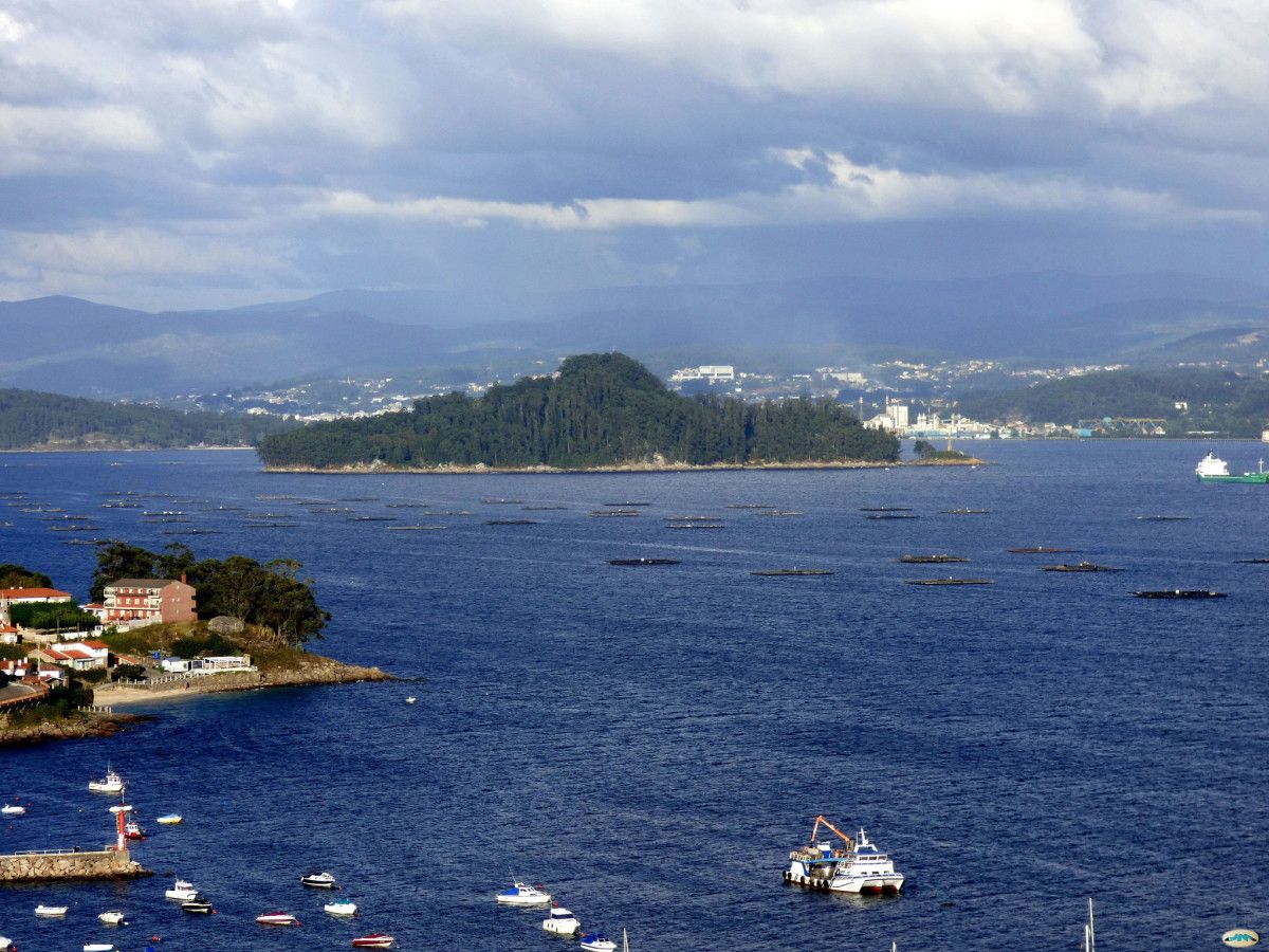 Isla de Tambo en la ría de Pontevedra