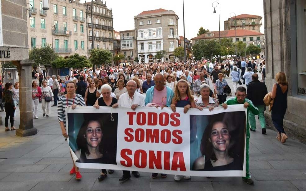 Manifestación polo sétimo aniversario da desaparición de Sonia Iglesias