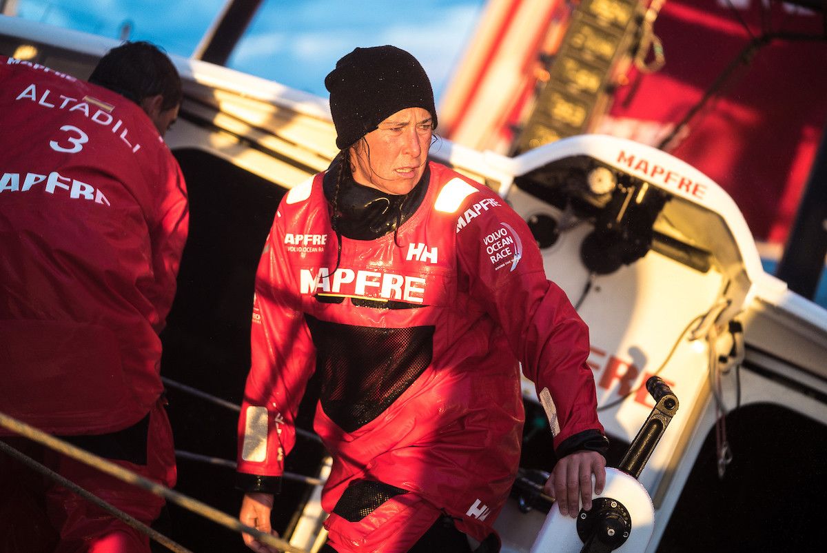 Támara Echegoyen, durante la Etapa 0 de la Volvo Ocean Race