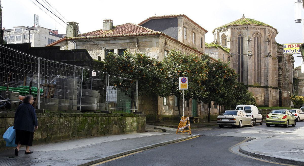 Obras en la calle Santa Clara