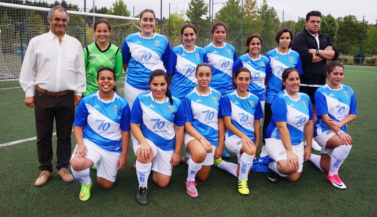 Equipo feminino da SCD Salcedo no 70 aniversario da entidade (2017/2018)