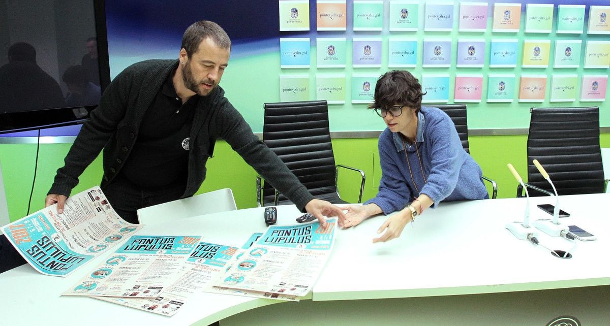 Eneko Abad y Anabel Gulías presentaron 'Ponte Lúpulus'