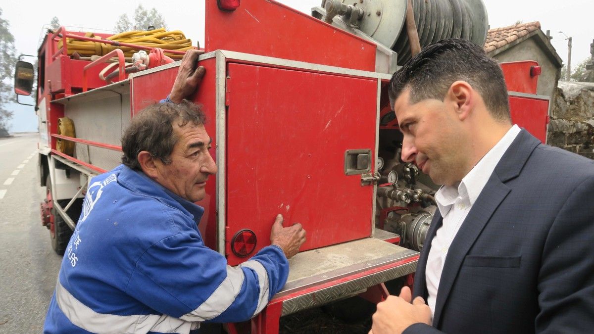 Daños producidos por los incendios en Ponte Caldelas