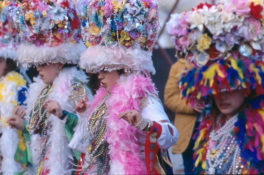 Las tradicionales 'madamas' del carnaval de Cobres (Vilaboa)