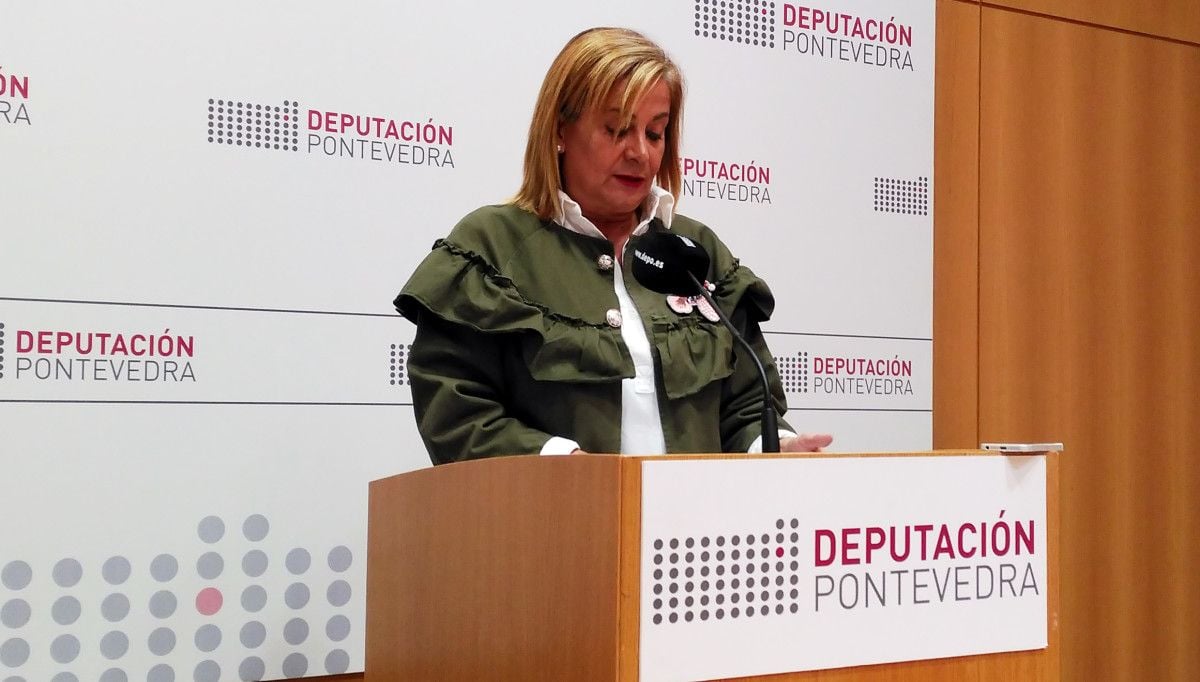 Rueda de prensa de la presidenta de la Deputación, Carmela Silva