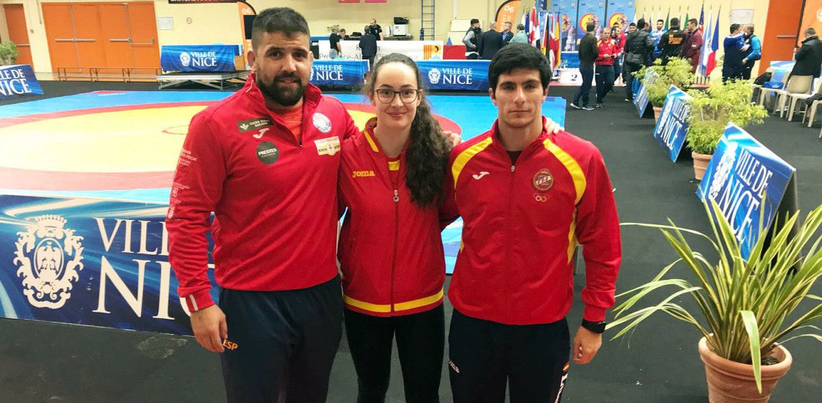 Pablo García (derecha) en el Torneo Internacional de Niza