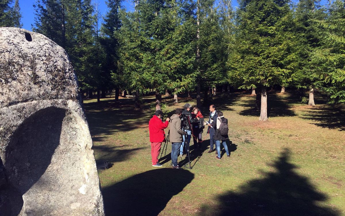 Ángel Moldes y Rocío Cochón en el "Bosque de Colón"