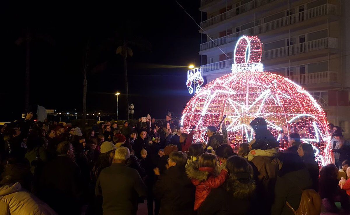 Encendido del alumbrado navideño en Sanxenxo