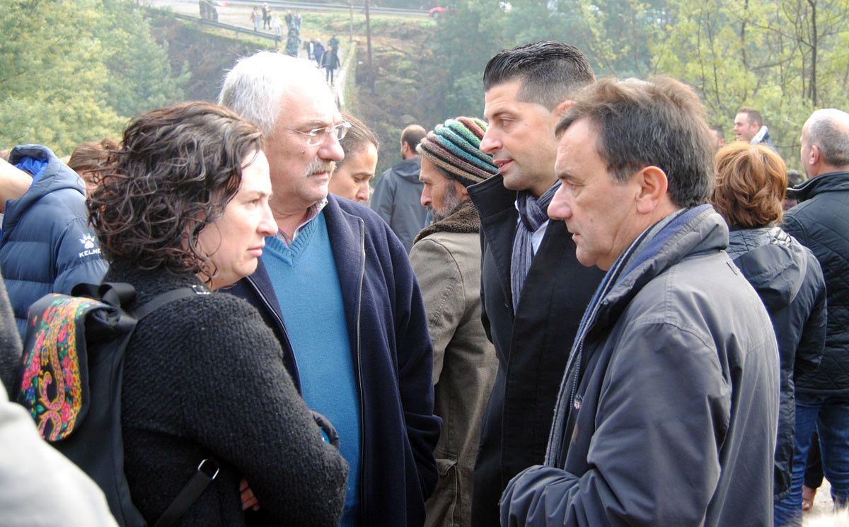 Manifestación en Soutomaior contra o trasvase do Verdugo