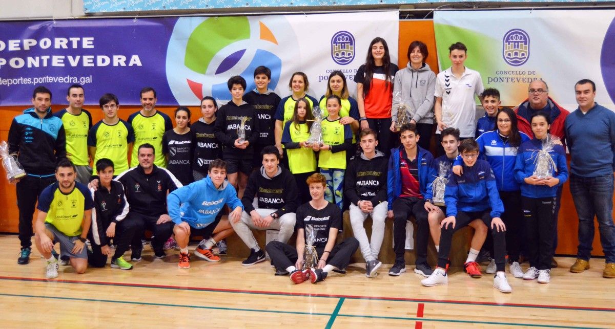 Fase final de la Liga Gallega de Clubes de Bádminton en el CGTD