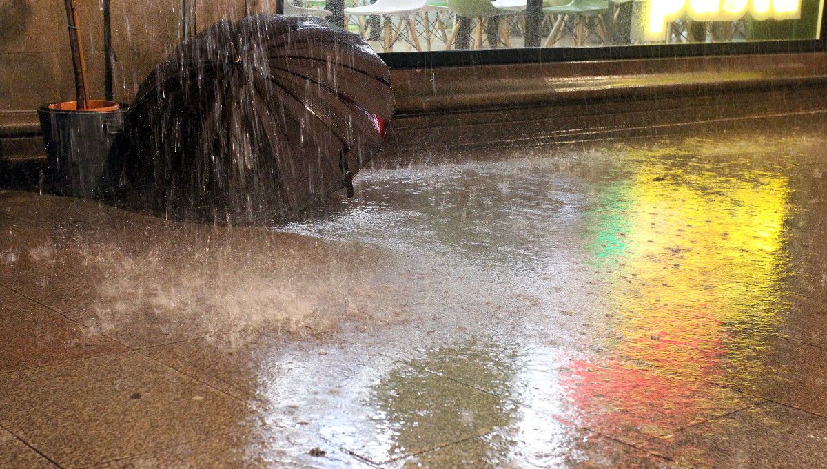 Lluvia en Pontevedra