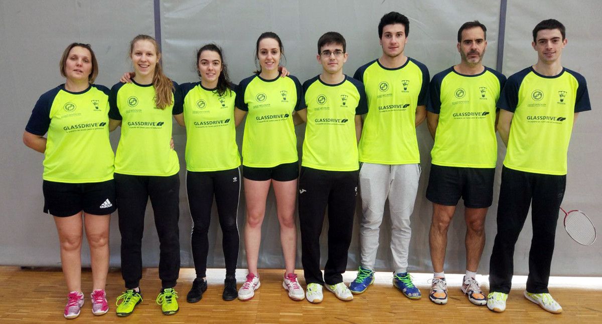 Equipo del Bádminton Ravachol Pontevedra en la liga de Segunda Nacional