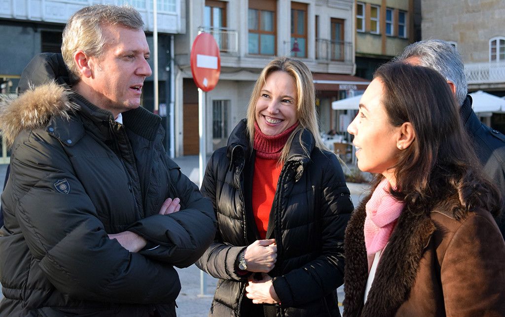 Alfonso Rueda, Marta Fernández-Tapias y María Ramallo