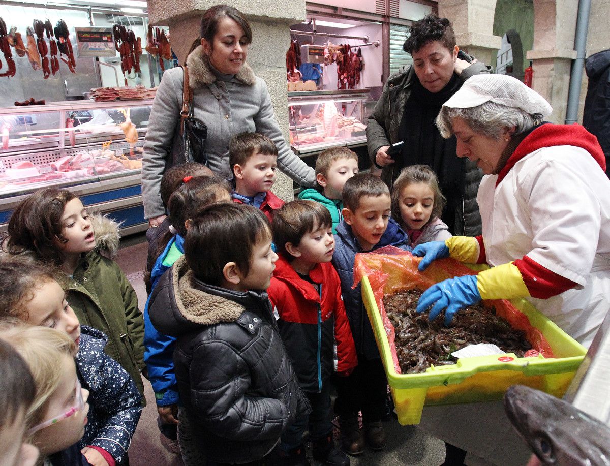 Visitas escolares al Mercado. O Ganapán