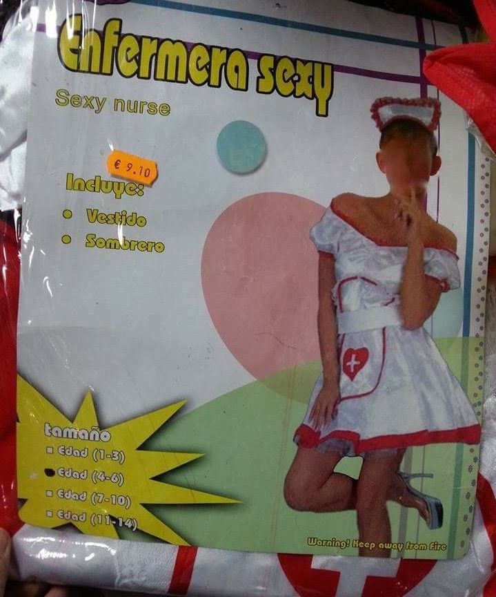 Disfraz de "enfermeira sexy"