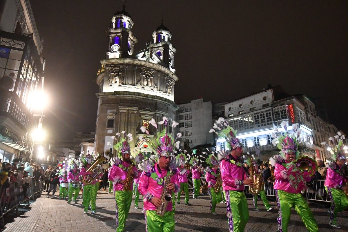 Comparsa Os Solfamidas de Campo Lameiro no desfile de Entroido de Pontevedra 2018