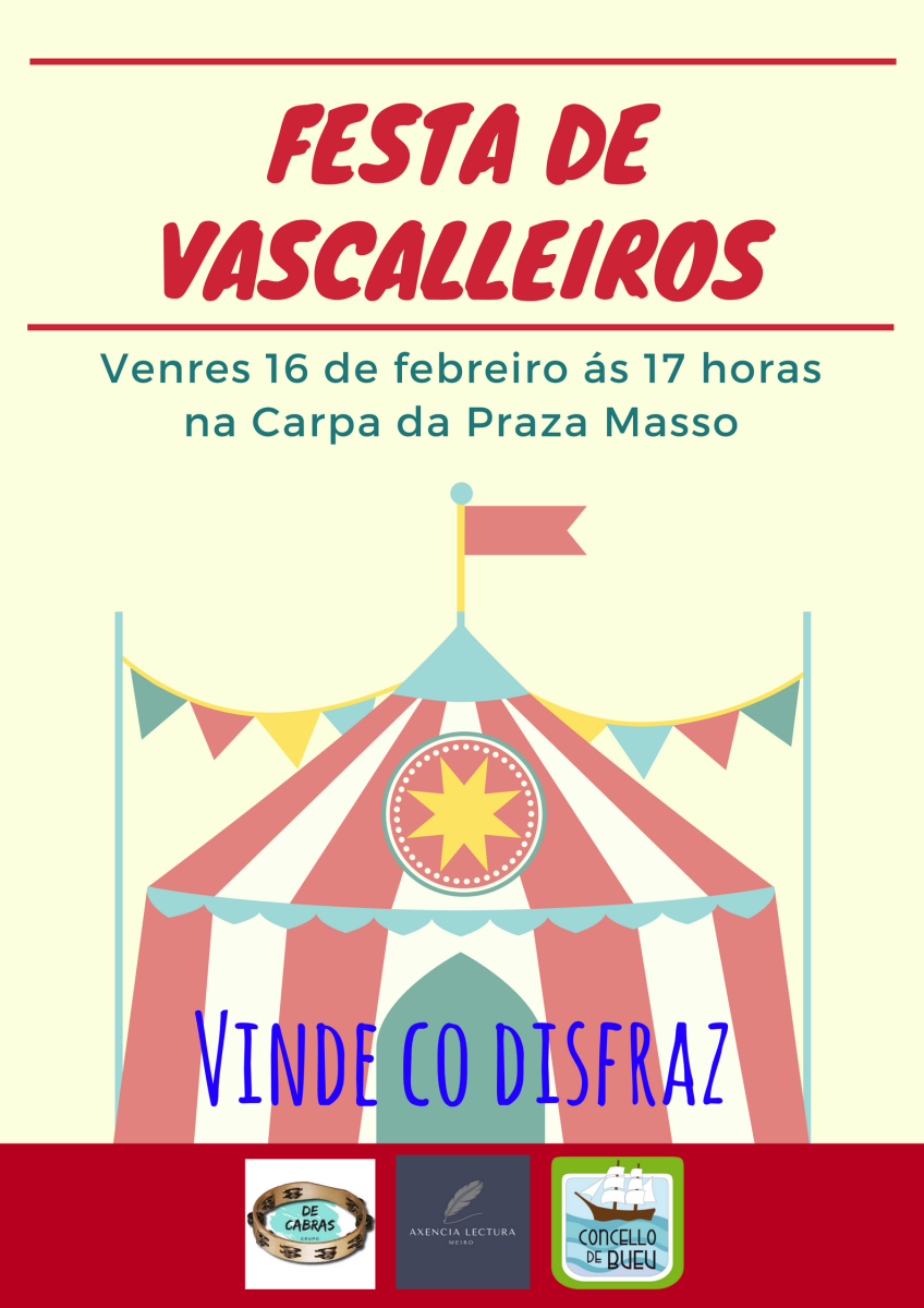 Cartel de la fiesta de vascalleiros de Bueu