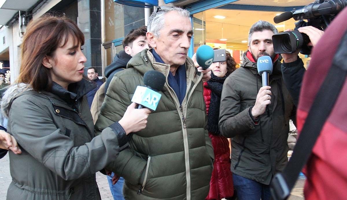 Julio Araújo, tras declarar en la comisaría de Pontevedra