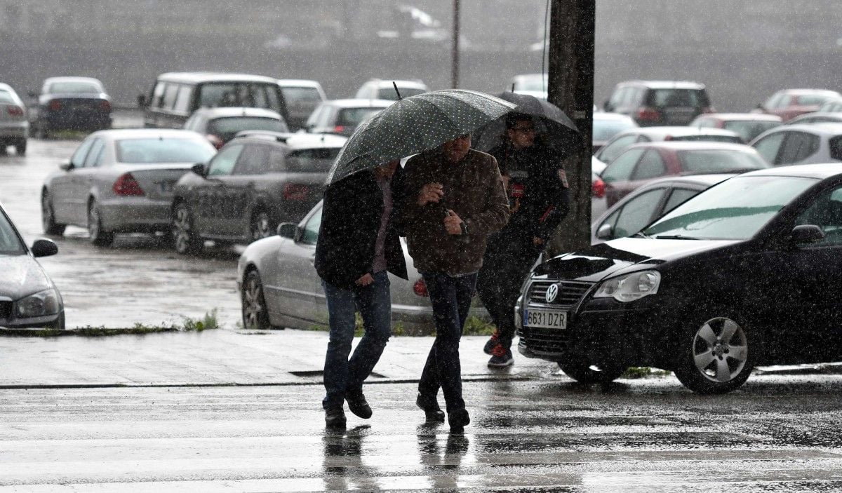 Lluvia en Pontevedra 