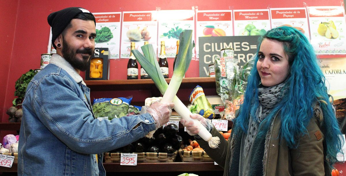 Alberto Gonzáez y Naiara Castillo, veganos en Pontevedra