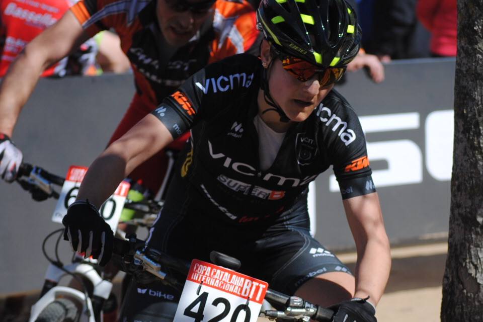 Lucía Vázquez durante la Copa Catalana