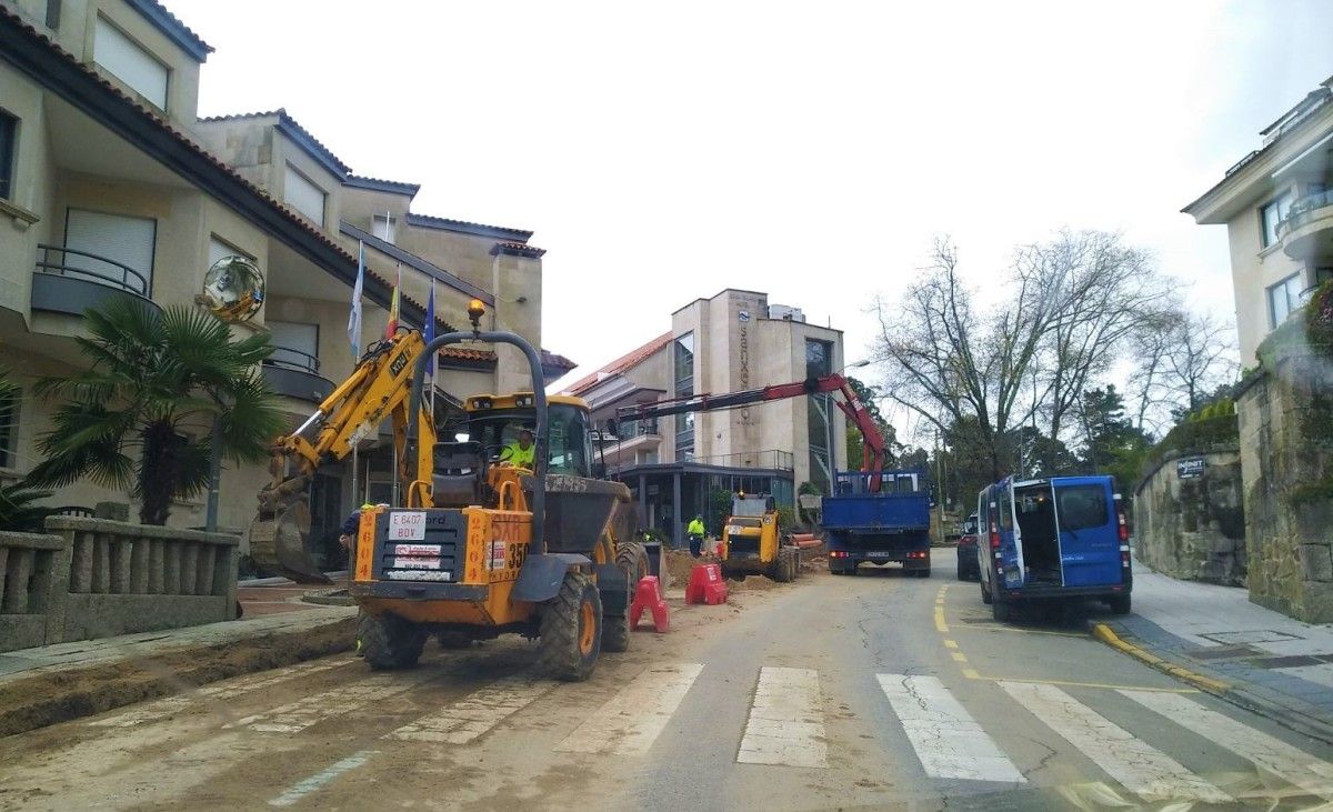 Esta semana comenzaron las obras en la red de aguas del paseo de Silgar