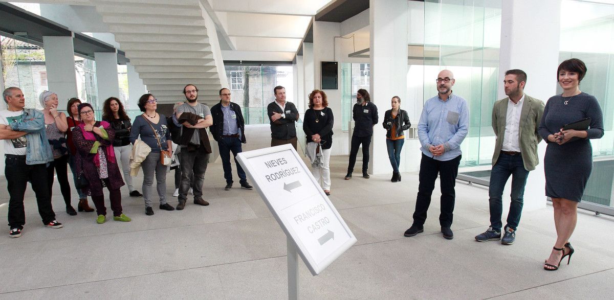 Visita cruzada en el Sexto Edificio del Museo con Nieves Rodríguez y Francisco Castro