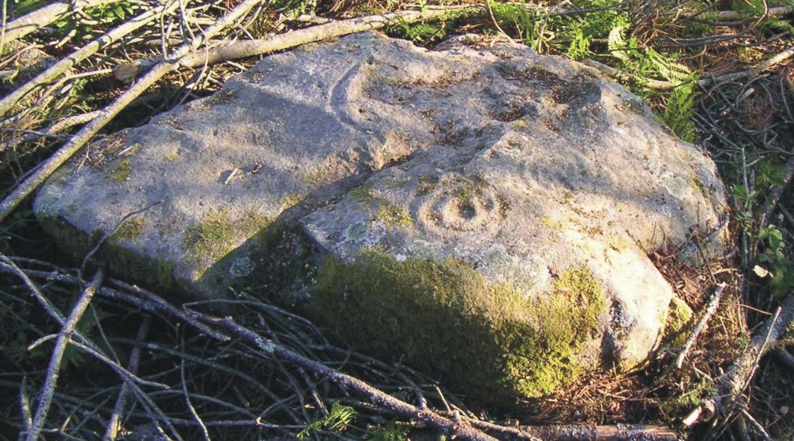 Petroglifo da Laxe dos Bolos, en Barro