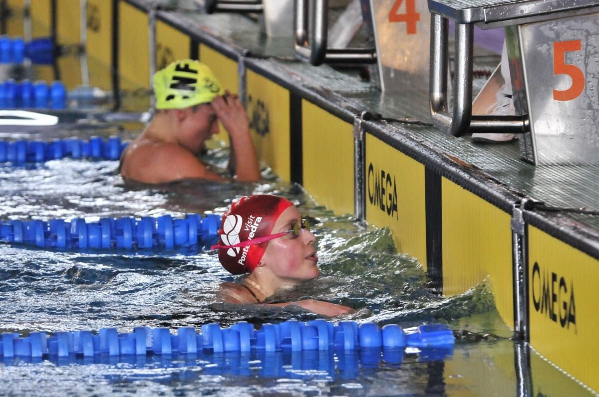 Bea Gómez y Mireia Belmonte en el Open de Pontevedra