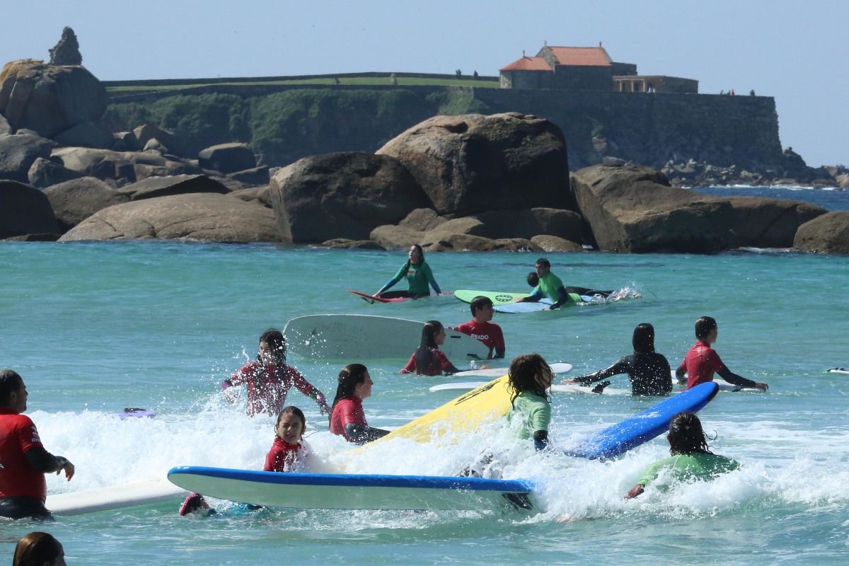 Bautismos de surf en A Lanzada