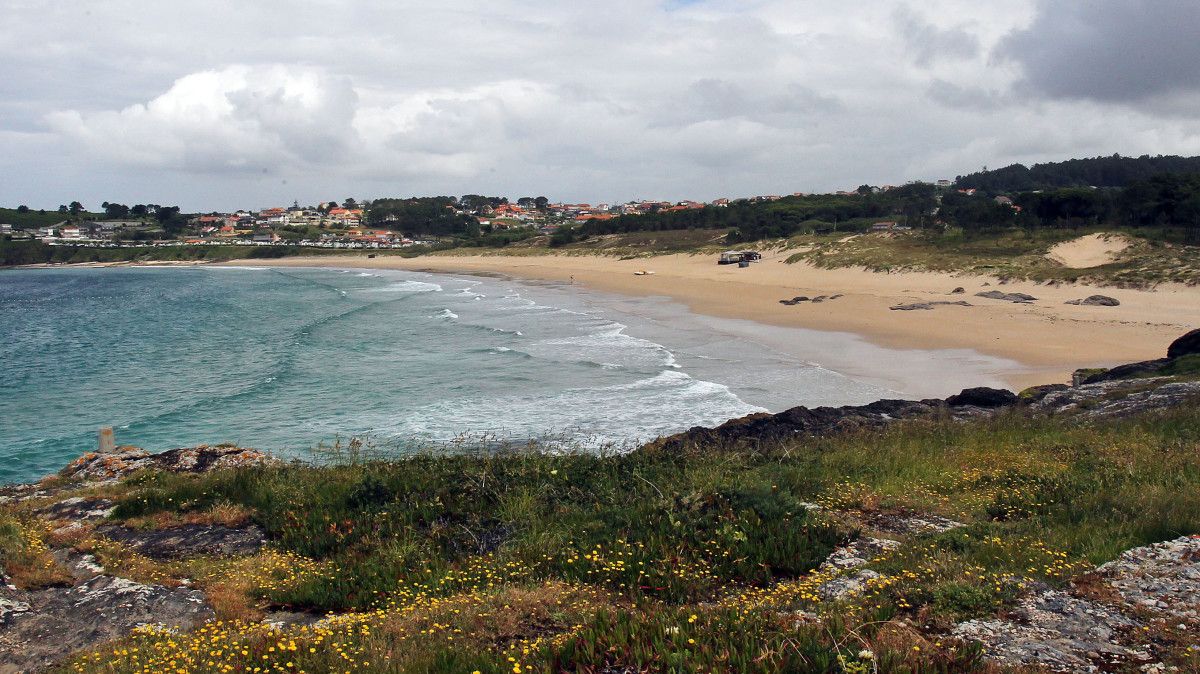 Playa de Montalvo, en Sanxenxo