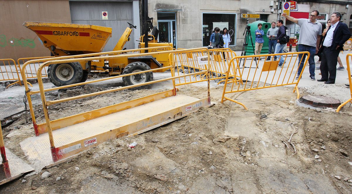 Obras de reforma de la calle Virgen del Camino