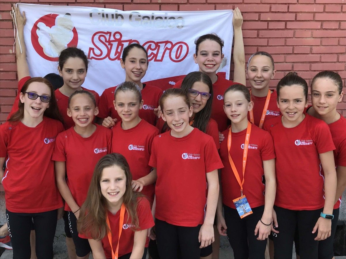 Equipo del Galaico Sincro en el Campeonato de España Alevín