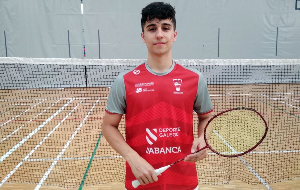 Miguel Sanluis, jugador del Bádminton Ravachol Pontevedra