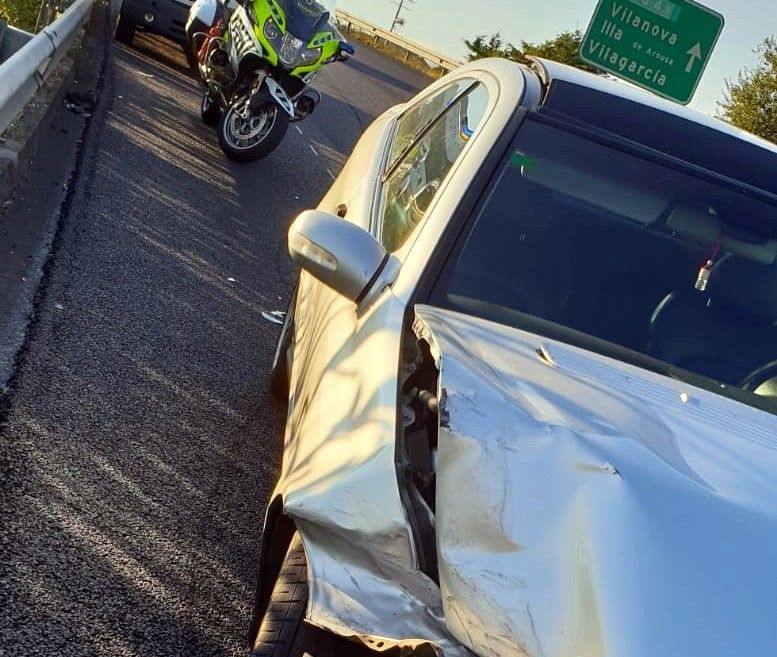 Accidente en la Autovía do Salnés en Vilariño